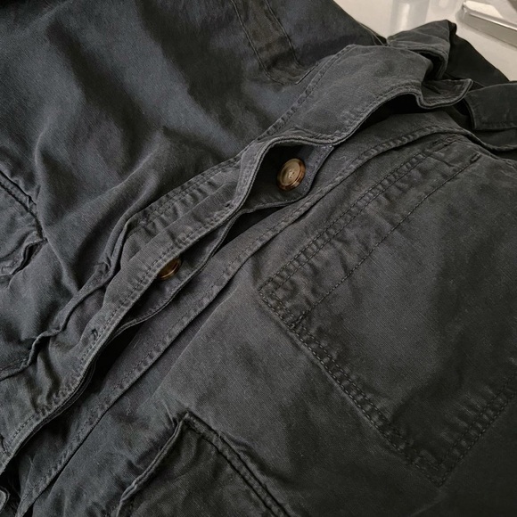 Abercrombie & Fitch Navy Blue Utility Jacket - Picture 6 of 6